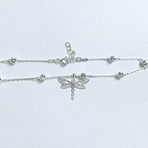 Dragonfly/Dolphin Anklets for Women Sterling Silver Adjustable Animal Ankle Beach Foot Jewelry Birthday Gifts - Image 7