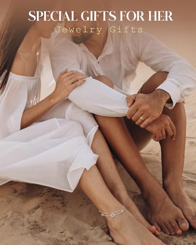 Anklet Bracelets For Women, 925 Sterling Silver Layered Anklet Adjustable Chain Beach Jewelry Gifts for Women - Image 7