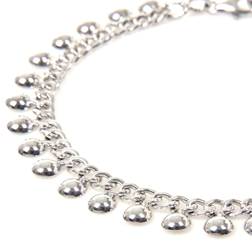 Artisan Handmade .925 Sterling Silver Anklet Chain Indonesia 'Palace Charms' - Image 7